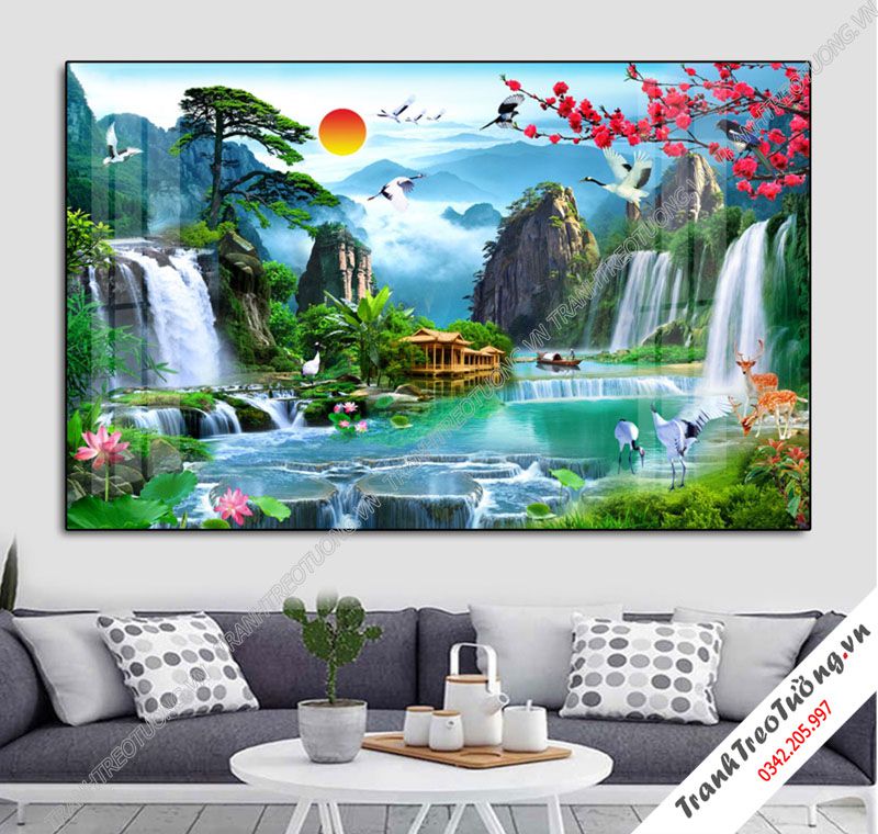 Tranh Sơn Thủy Hữu Tình M138