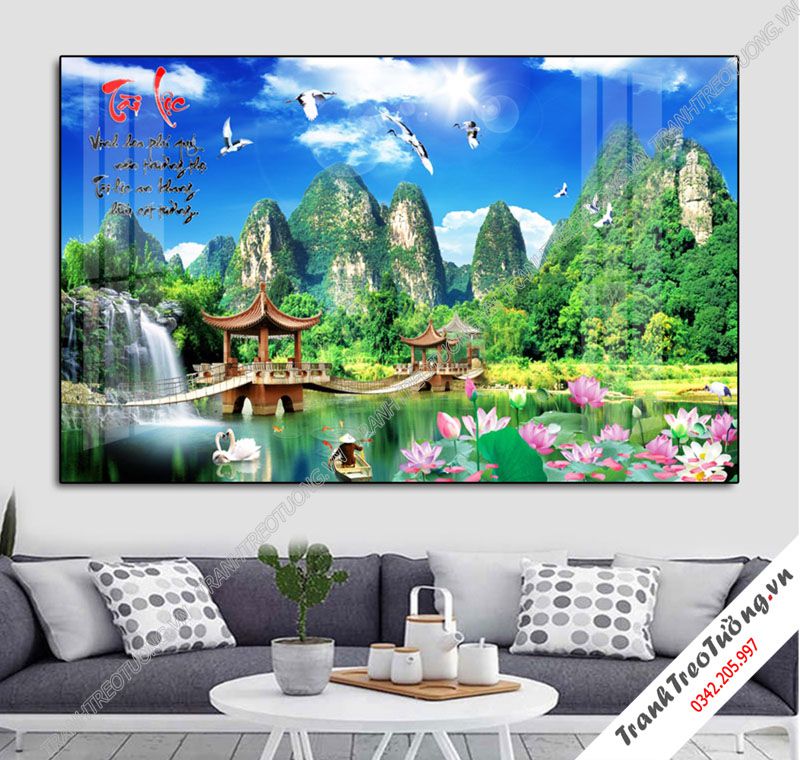 Tranh Sơn Thủy Hữu Tình M16