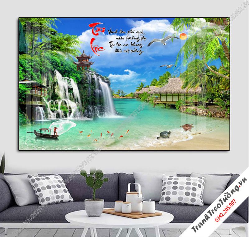 Tranh Sơn Thủy Hữu Tình M35