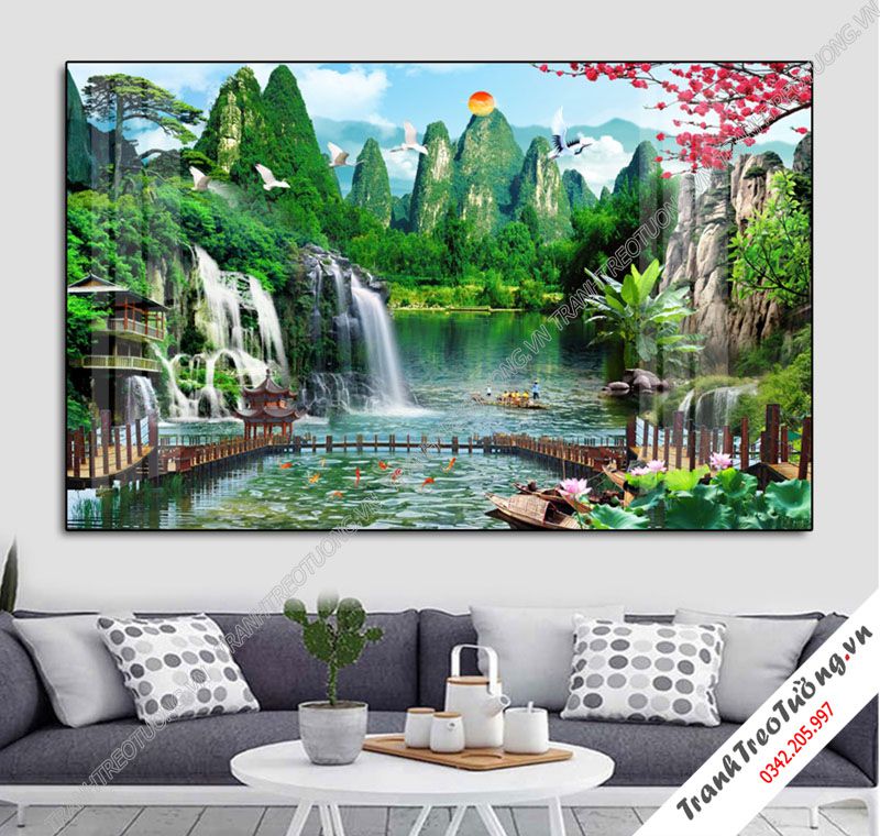 Tranh Sơn Thủy Hữu Tình M36