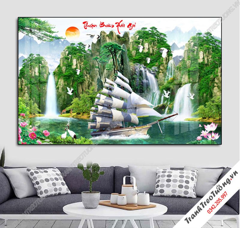 Tranh Sơn Thủy Hữu Tình M38