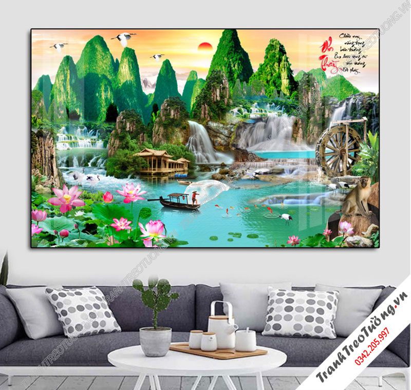 Tranh Sơn Thủy Hữu Tình M4