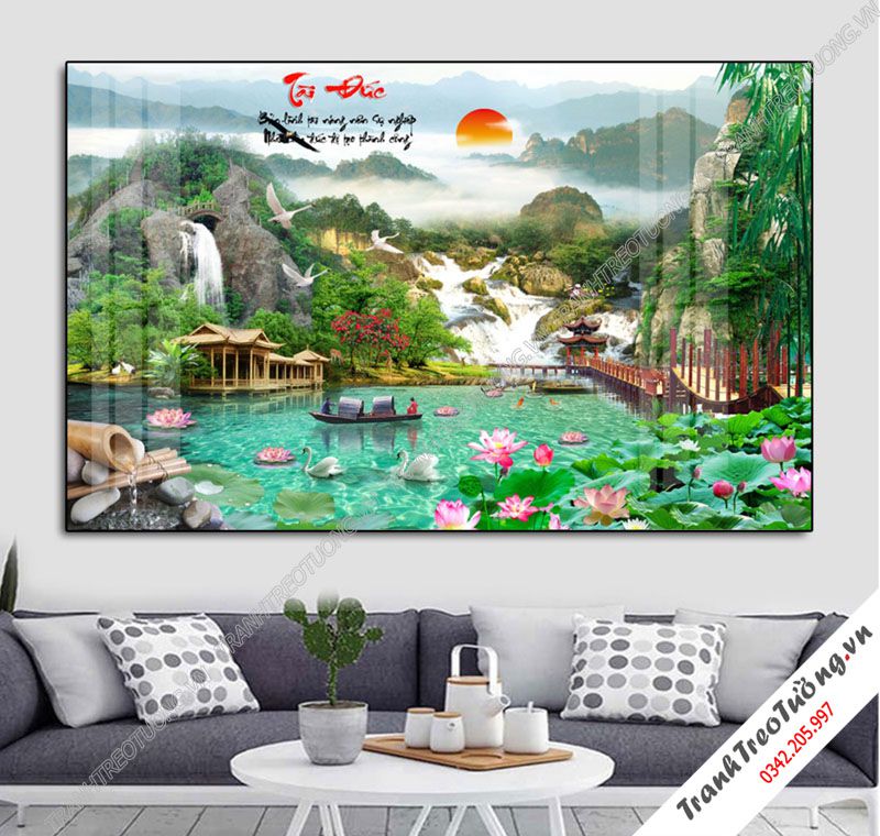 Tranh Sơn Thủy Hữu Tình M57