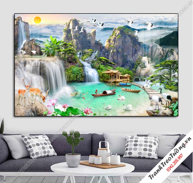 Tranh Sơn Thủy Hữu Tình M58