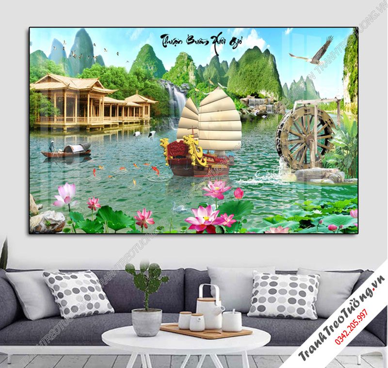 Tranh Sơn Thủy Hữu Tình M63