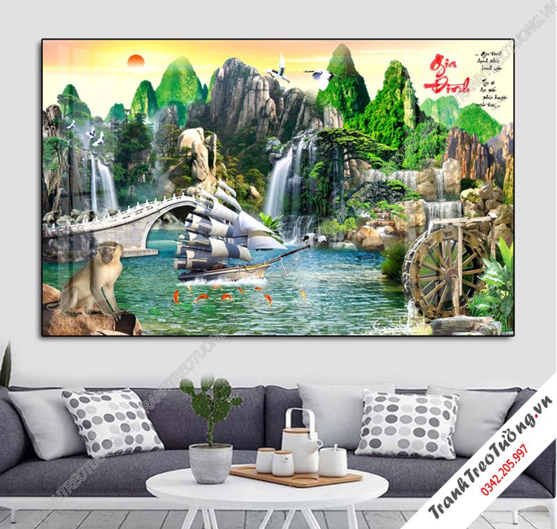 Tranh Sơn Thủy Hữu Tình M68