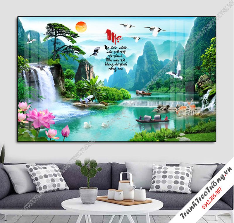 Tranh Sơn Thủy Hữu Tình M70