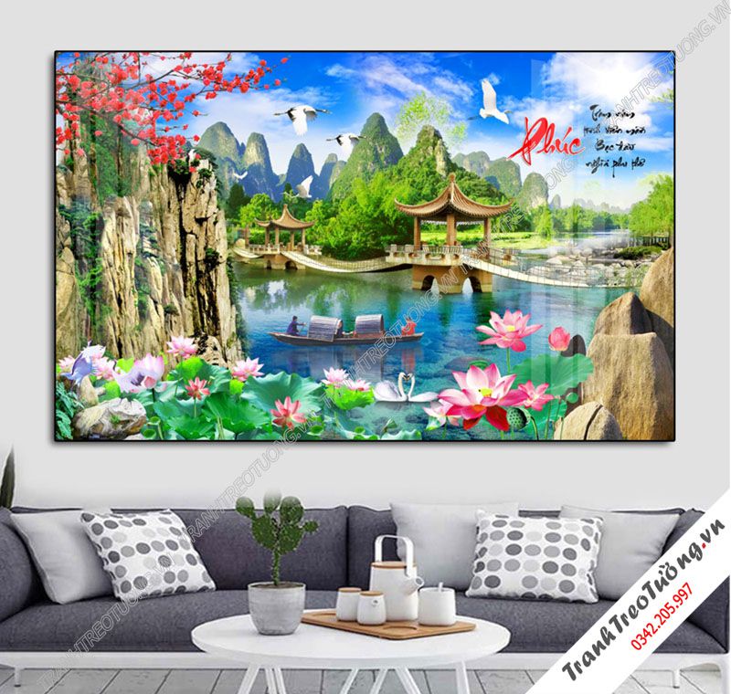 Tranh Sơn Thủy Hữu Tình M78
