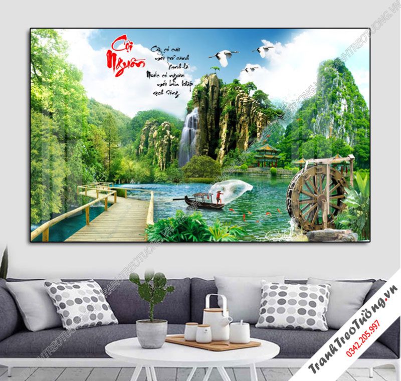 Tranh Sơn Thủy Hữu Tình M82