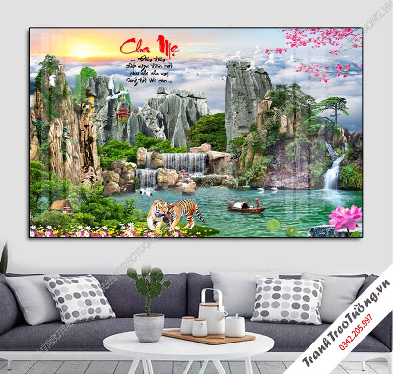 Tranh Sơn Thủy Hữu Tình M85