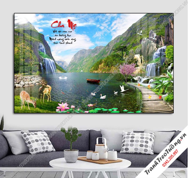 Tranh Sơn Thủy Hữu Tình M86