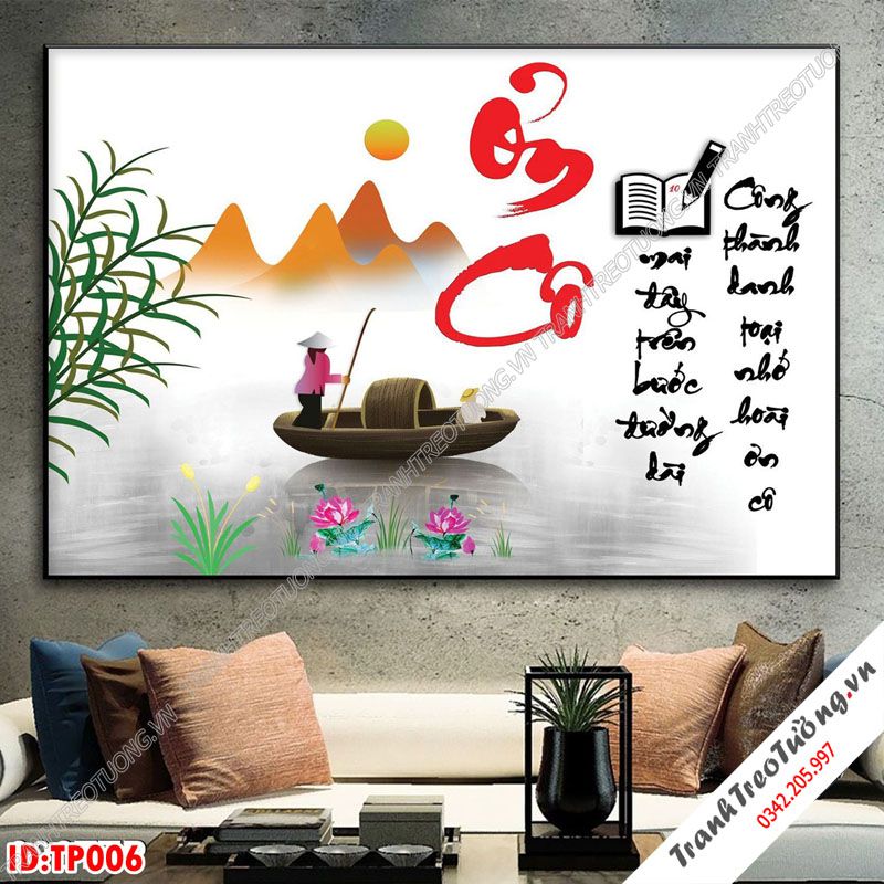 Tranh Thư Pháp Nghệ Thuật M6
