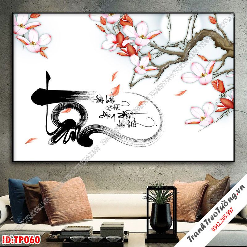 Tranh Thư Pháp Nghệ Thuật M60