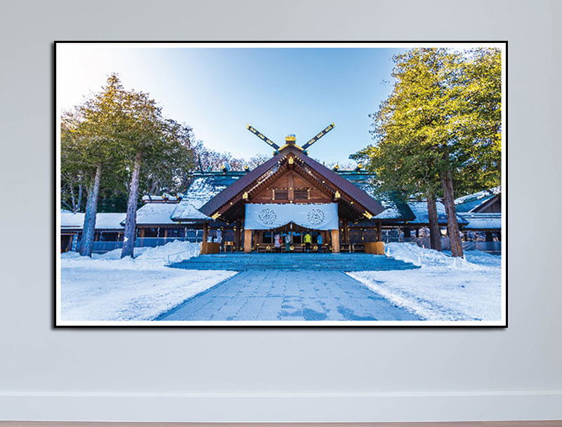 Tranh chủ đề Nhật Bản “Đền thờ Shinto Hokkaido” M1