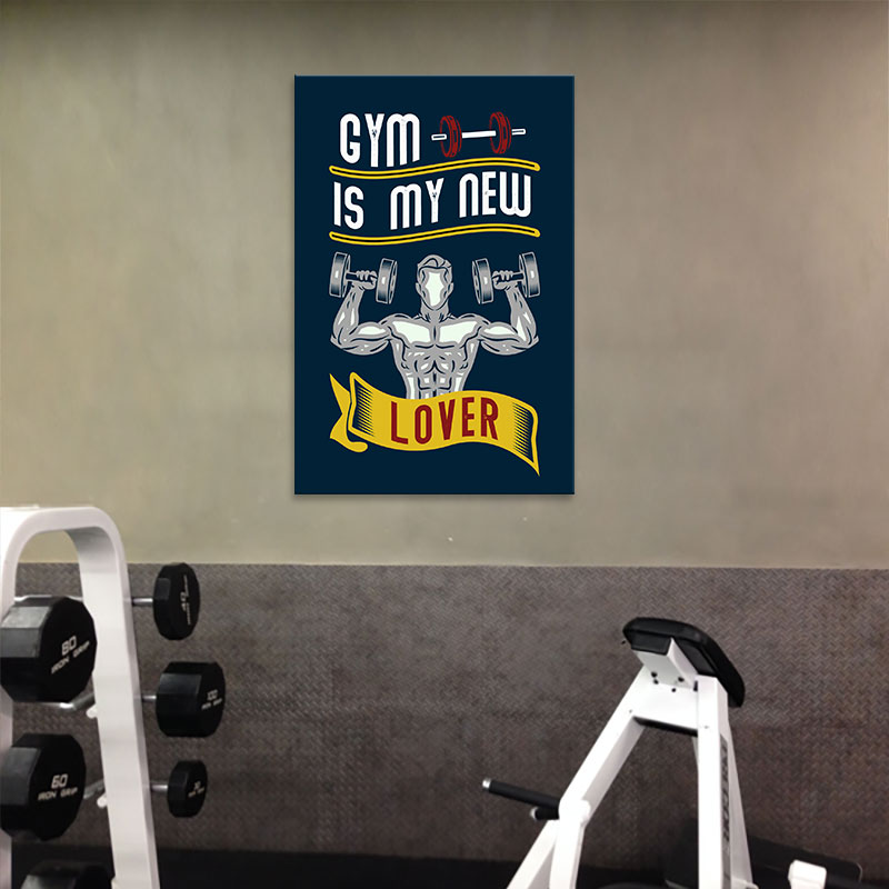 Tranh canvas “Gym is my new Lover” chất  M2