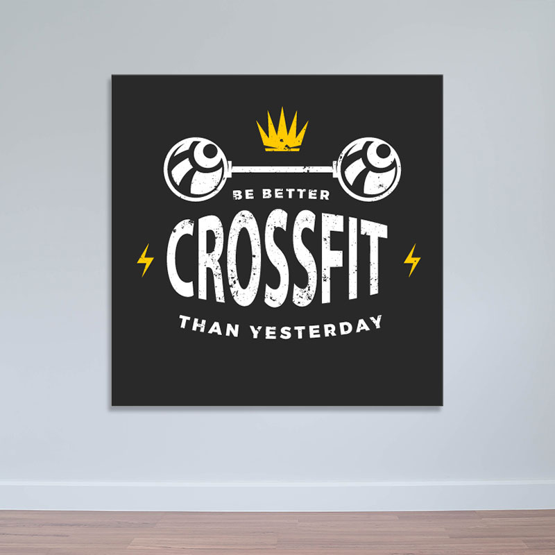 Ảnh gym đẹp “Be better crossfit than yesterday” M1