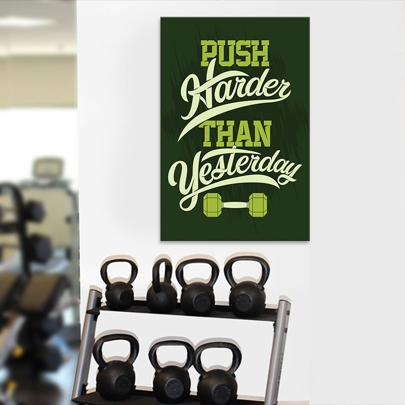 Bộ 3 tranh Gym “Sore today strong tomorrow” M3