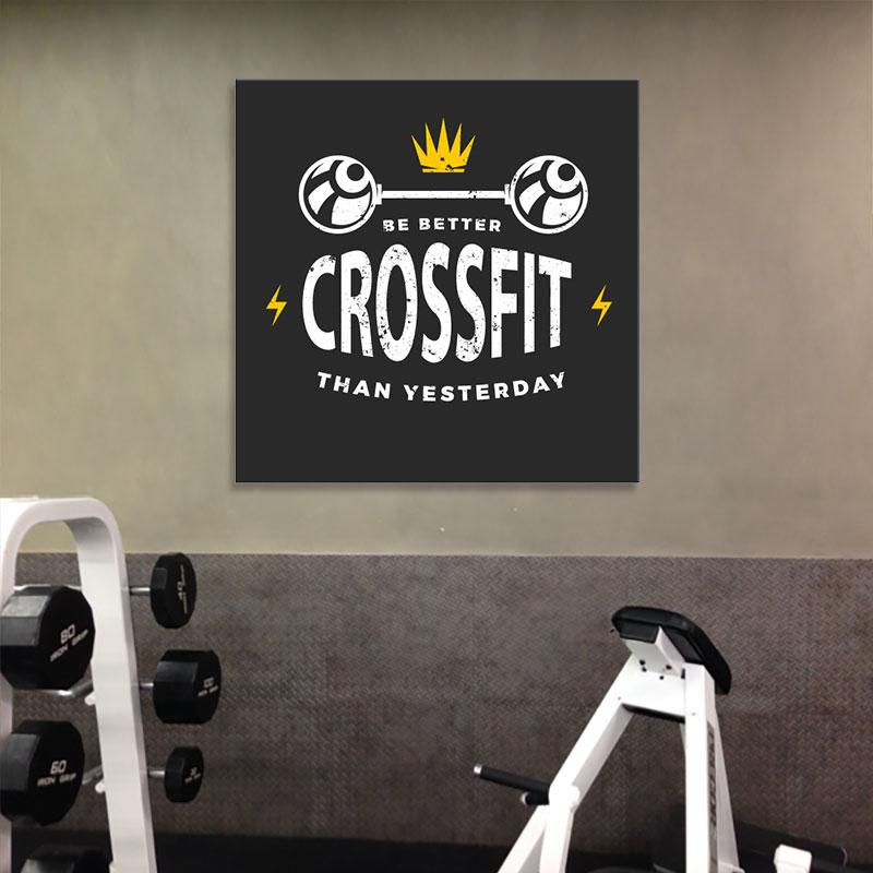 Ảnh gym đẹp “Be better crossfit than yesterday” M1