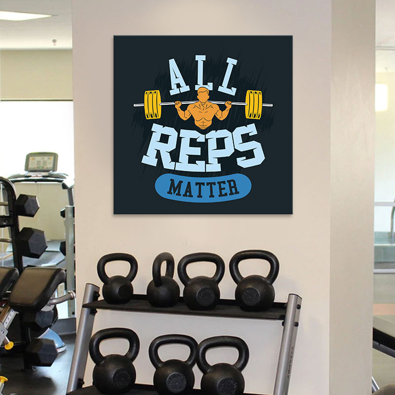 Tranh canvas “All reps matter” chất M2
