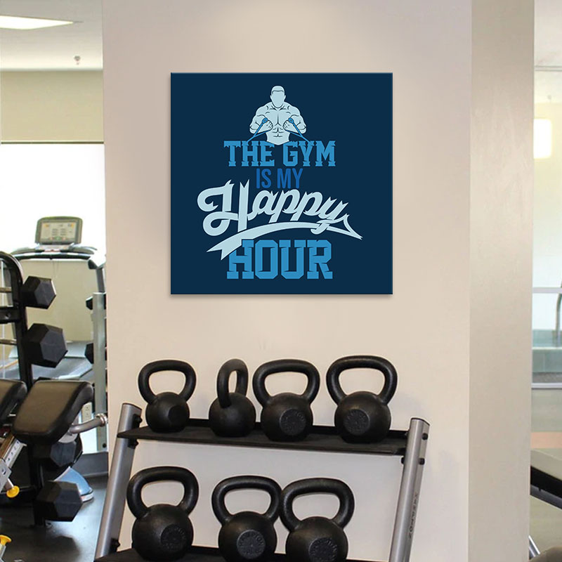 Tranh canvas “The GYM happy hour” chất M2