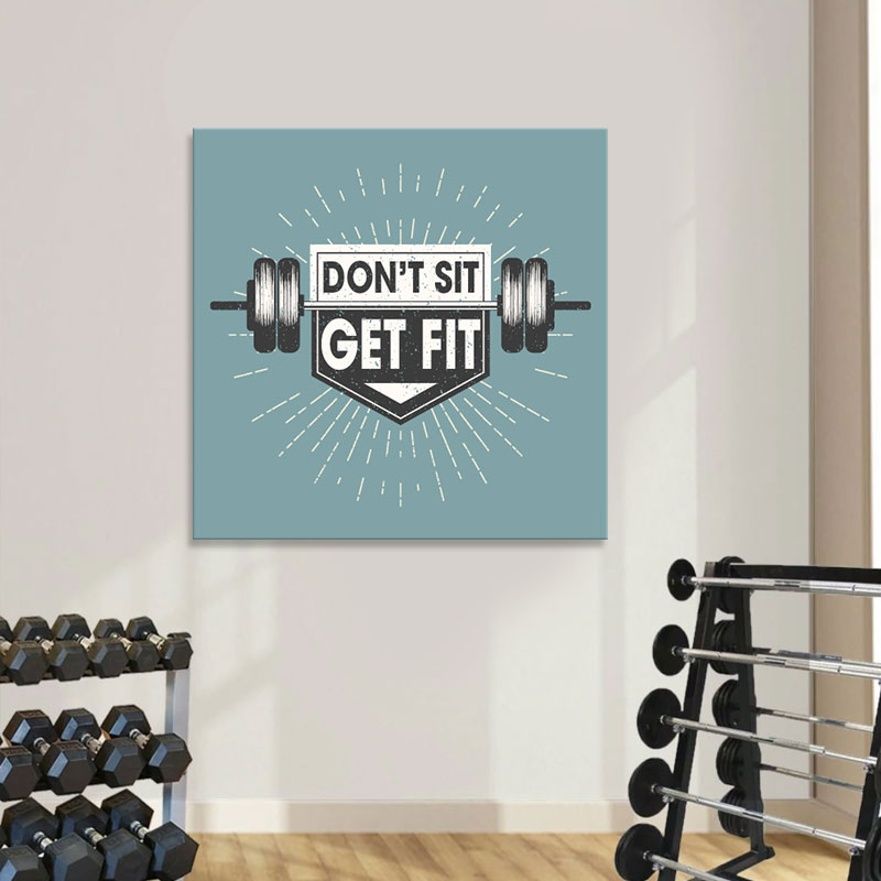 Ảnh gym đẹp “Don’t sit get fit” M2