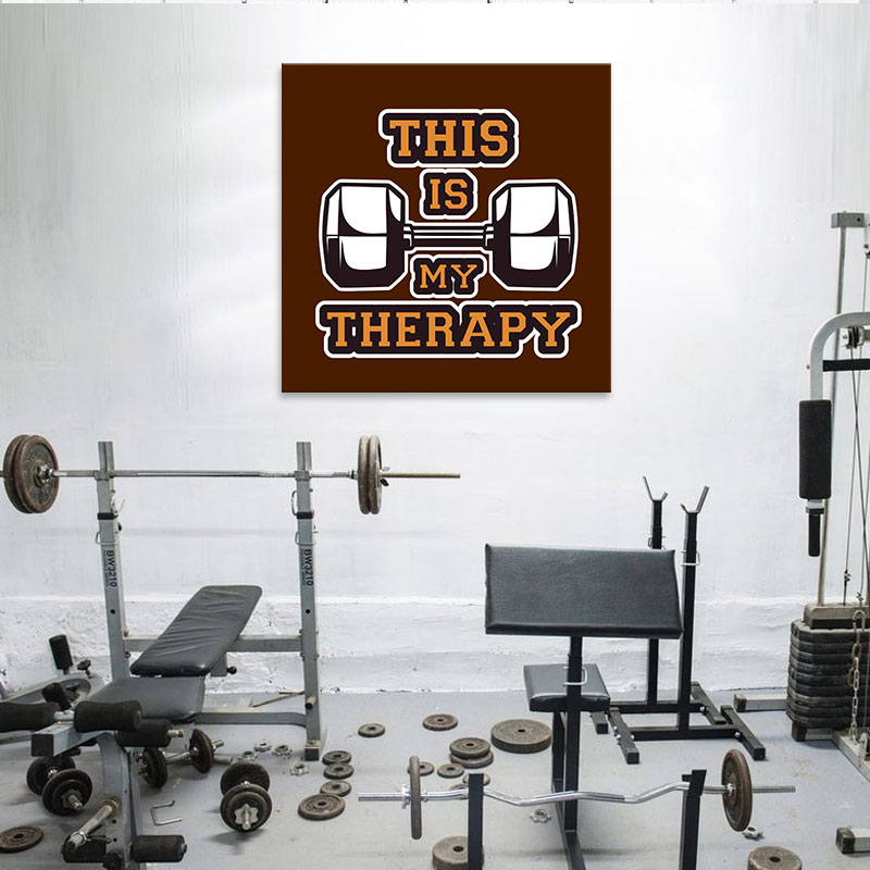 Tranh canvas “This is my therapy” chất M3