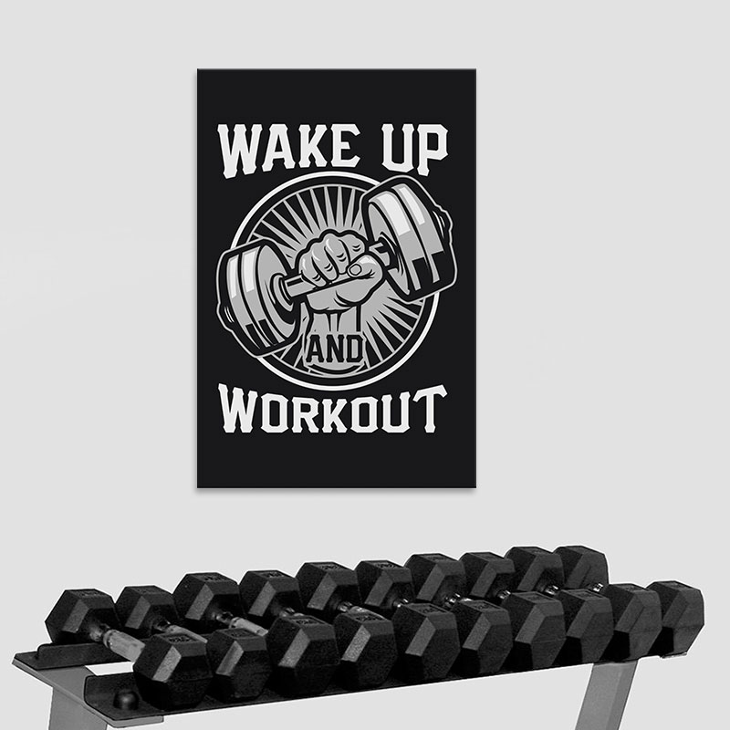 Tranh canvas “Wake up Workout” chất M2