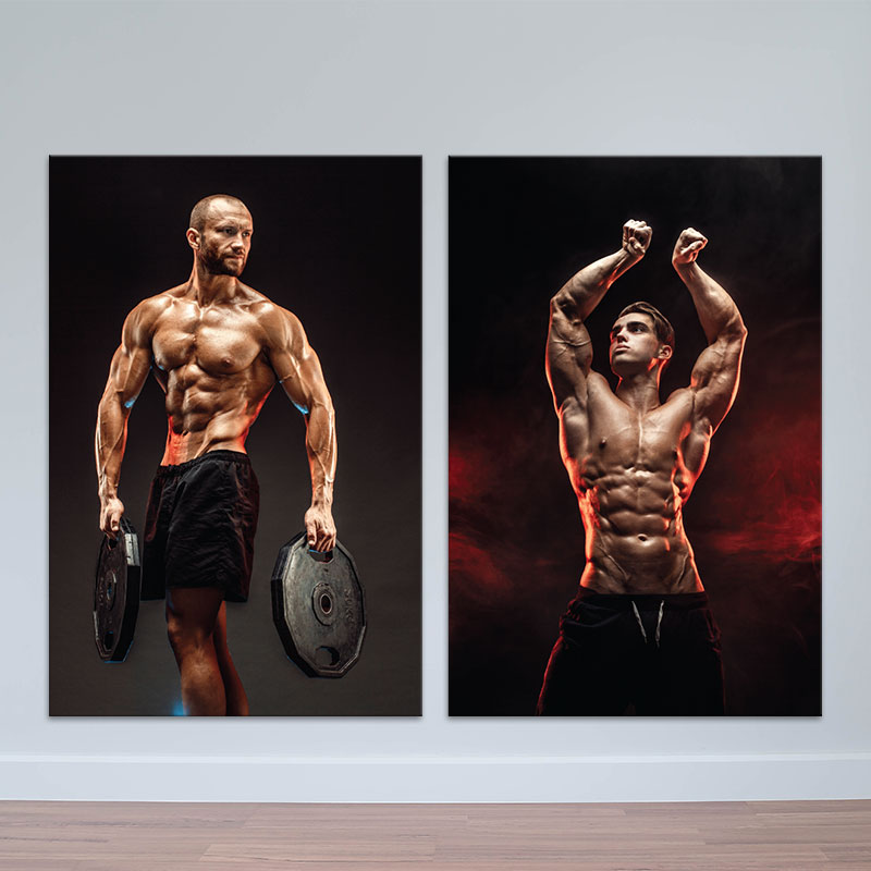 Bộ 2 tranh Gym ảnh  “Ấn tượng và độc đáo”  M4
