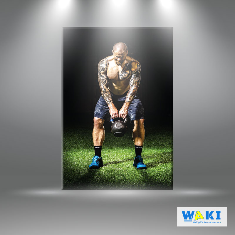 Tranh treo phòng tập Gym “Stronger” – W126 M6