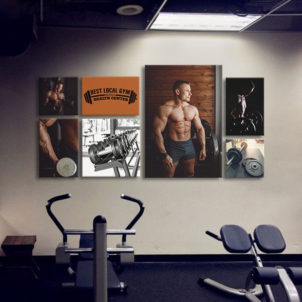 Bộ 6 tranh trang trí phòng gym W402 M6