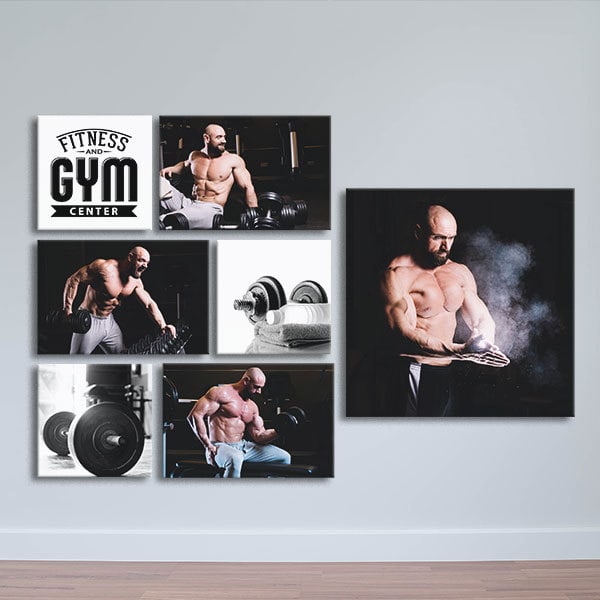 Bộ 7 tranh trang trí phòng Gym W403 M6