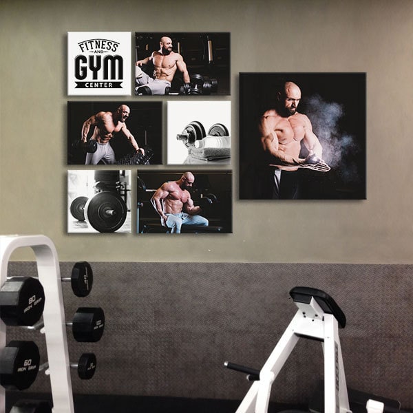 Bộ 7 tranh trang trí phòng Gym W403 M6