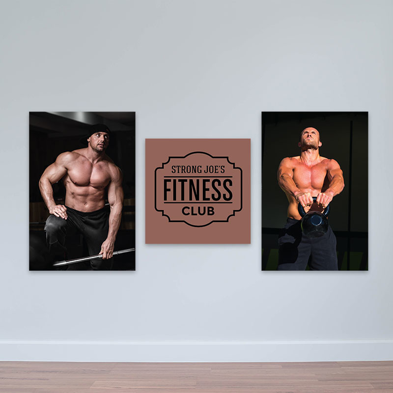 Bộ 3 tranh Fitness Club  M5