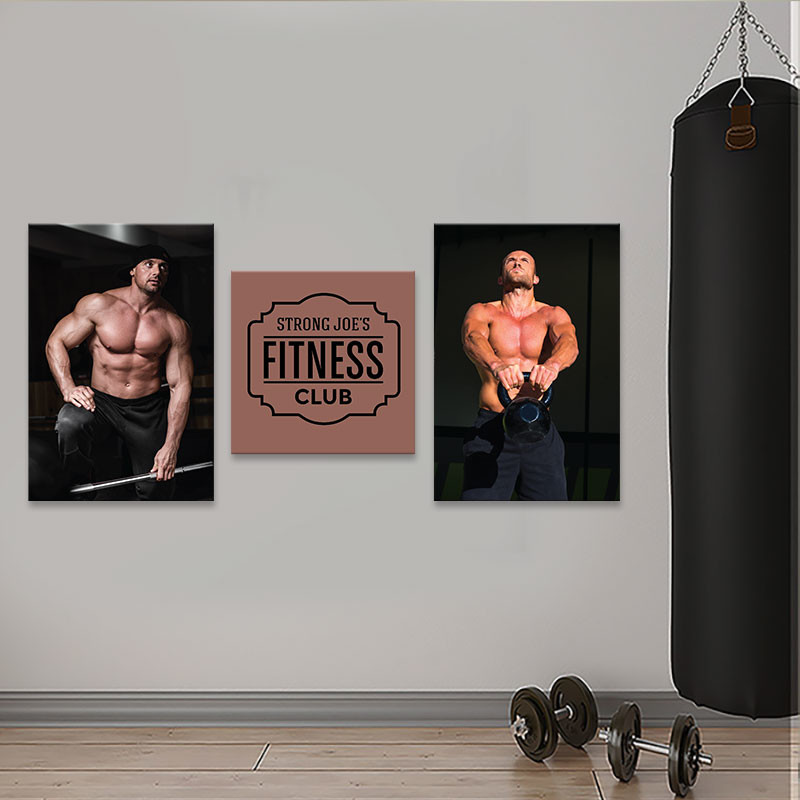 Bộ 3 tranh Fitness Club  M5