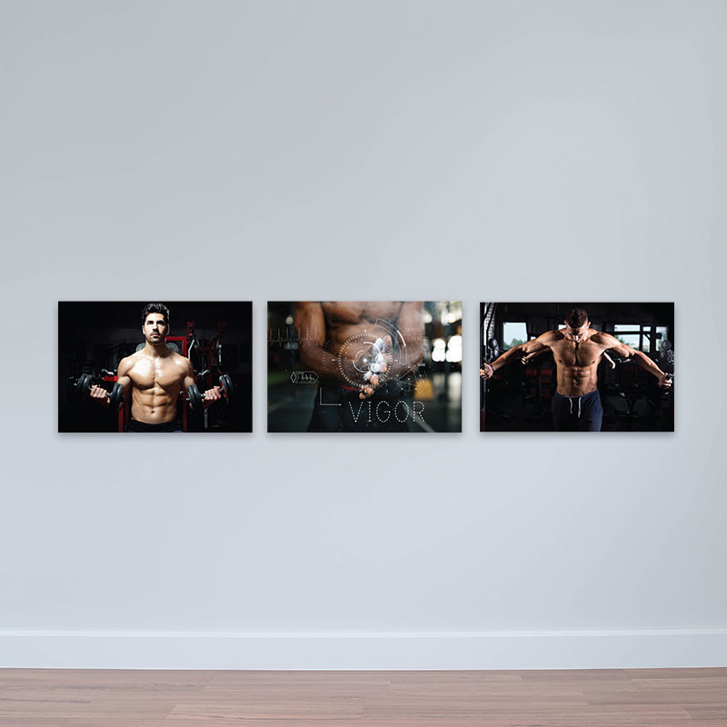 Bộ 3 tranh gym “Rèn luyện” M5