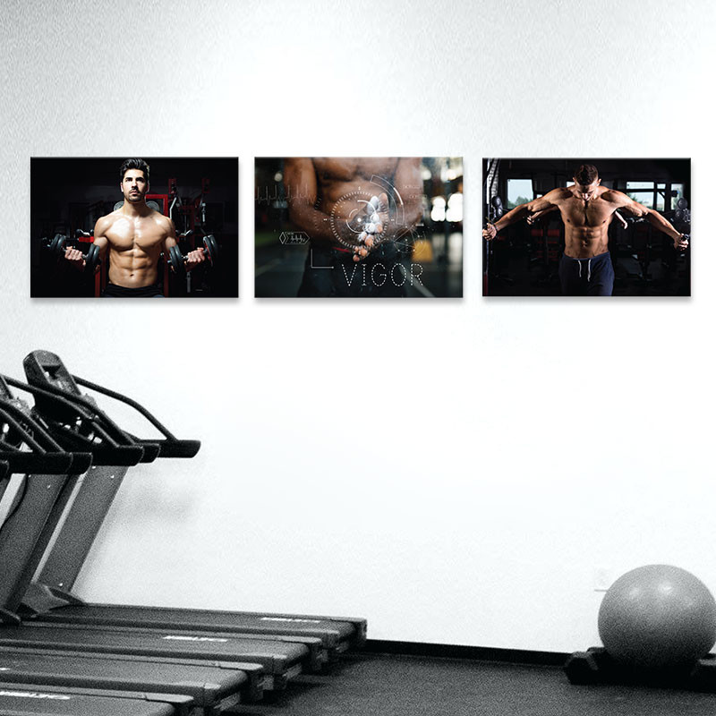 Bộ 3 tranh gym “Rèn luyện” M5