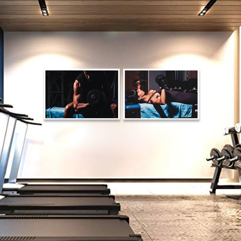 Bộ 2 tranh gym “Cơ bắp” M5