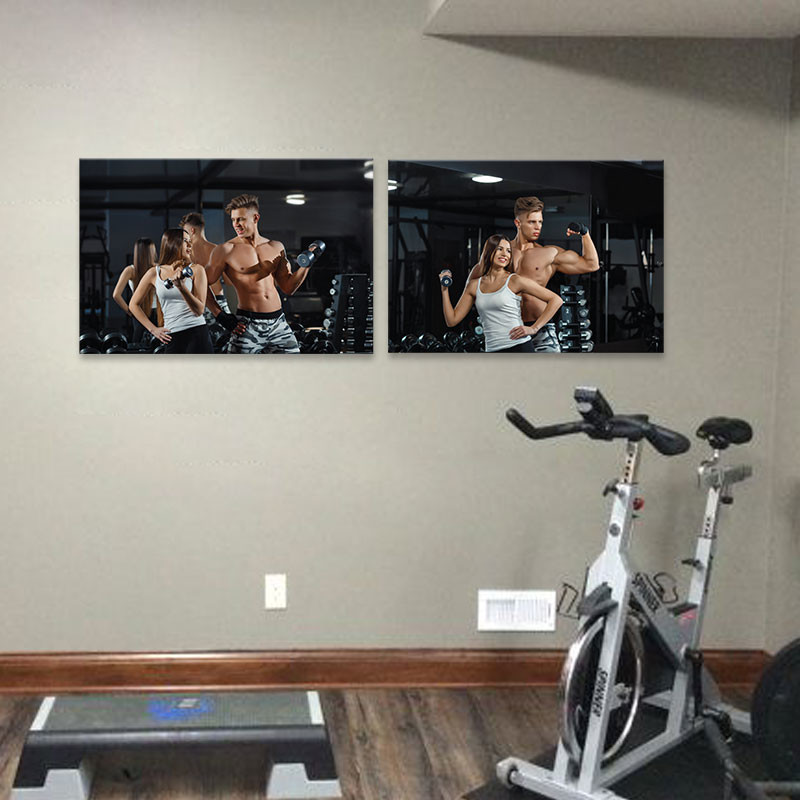 Bộ 2 tranh gym “Bạn đồng hành”  M5