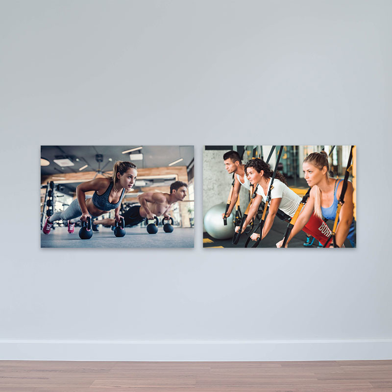 Bộ 2 tranh gym khỏe mạnh M5