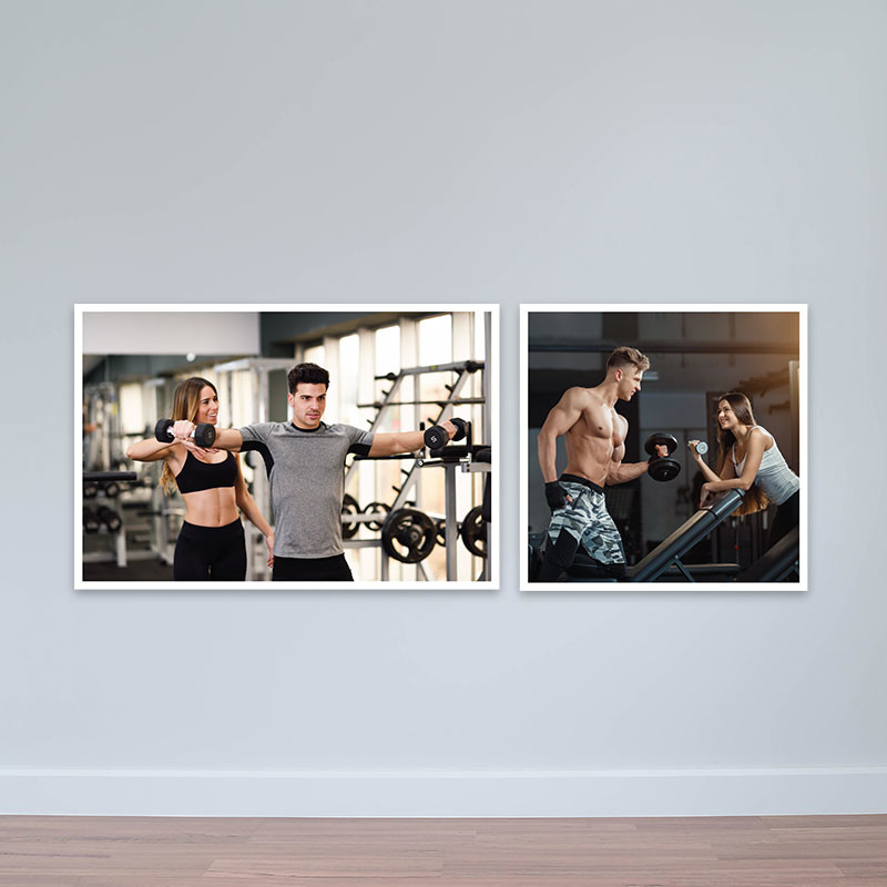Bộ 2 tranh gym “Luyện tập cơ thể”  M4