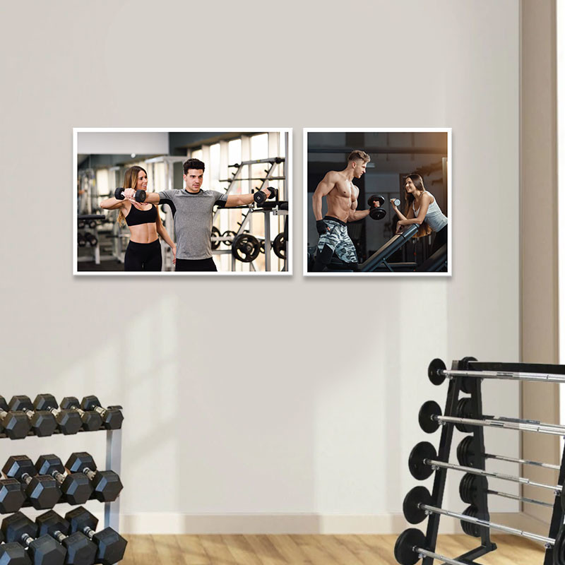 Bộ 2 tranh gym “Luyện tập cơ thể”  M4