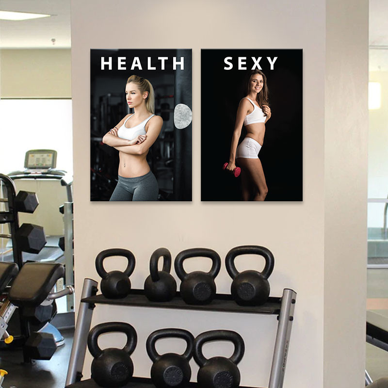 Bộ 2 tranh gym “Quyến rũ” M5