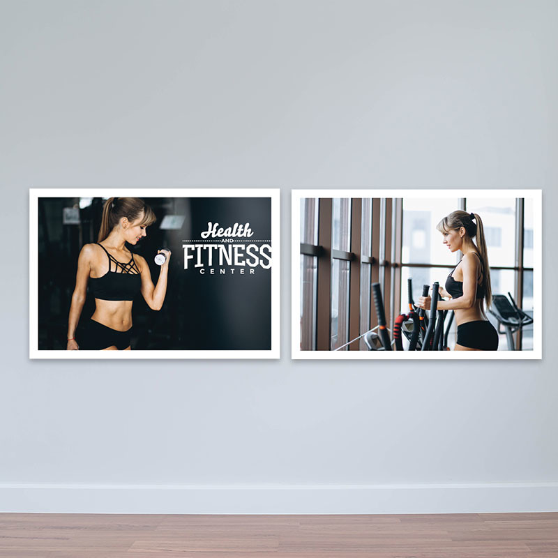 Bộ 2 tranh fitness M5