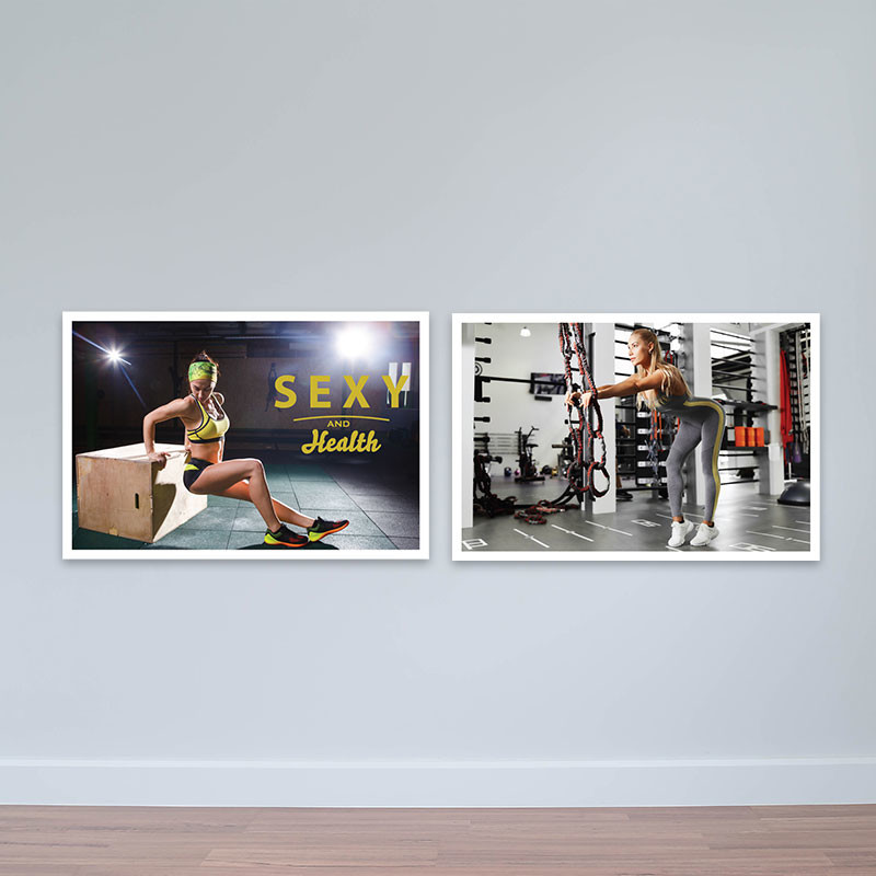 Bộ 2 tranh fitness ” Sexy and healthy”  M5