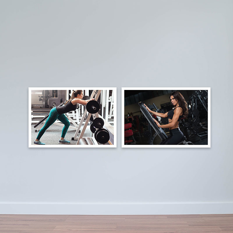 Bộ 2 tranh fitness “Cơ thể khỏe khoắn”  M5