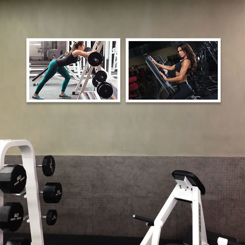 Bộ 2 tranh fitness “Cơ thể khỏe khoắn”  M5