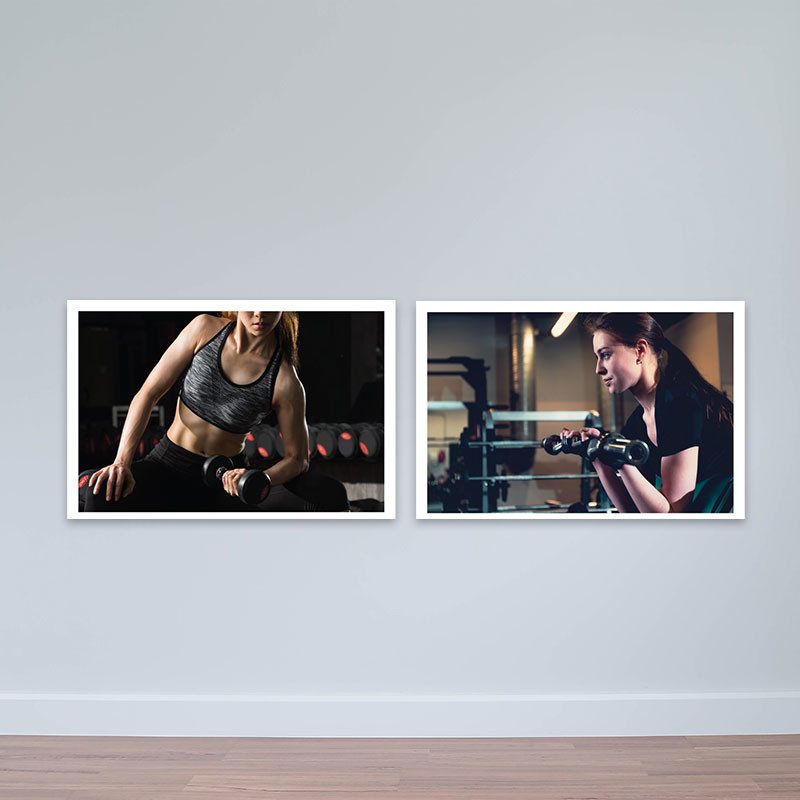 Bộ 2 tranh fitness đẹp M5