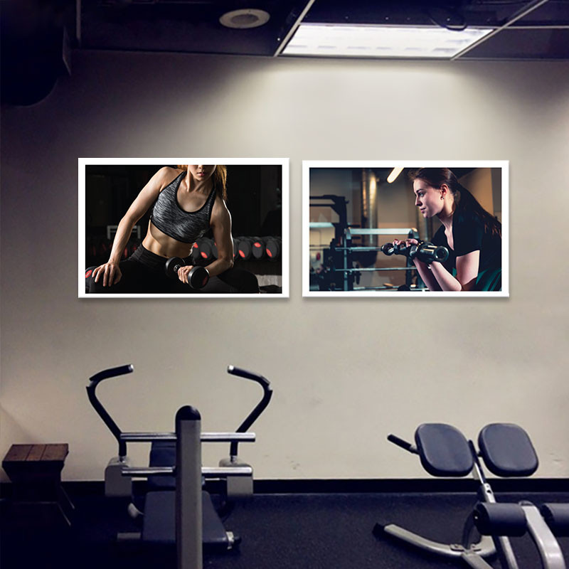 Bộ 2 tranh fitness đẹp M5