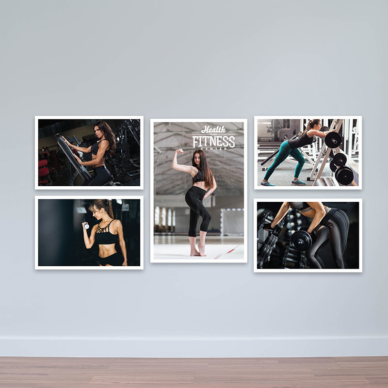 Bộ 5 tranh tập luyện Fitness cho sắc đẹp  M4