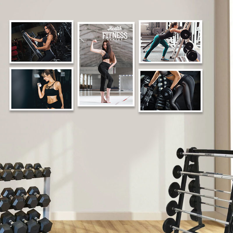 Bộ 5 tranh tập luyện Fitness cho sắc đẹp  M4